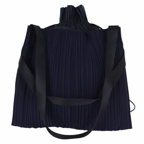 Sell Issey Miyake Pleats Please Pleats Square Tote Bag - Dark Blue